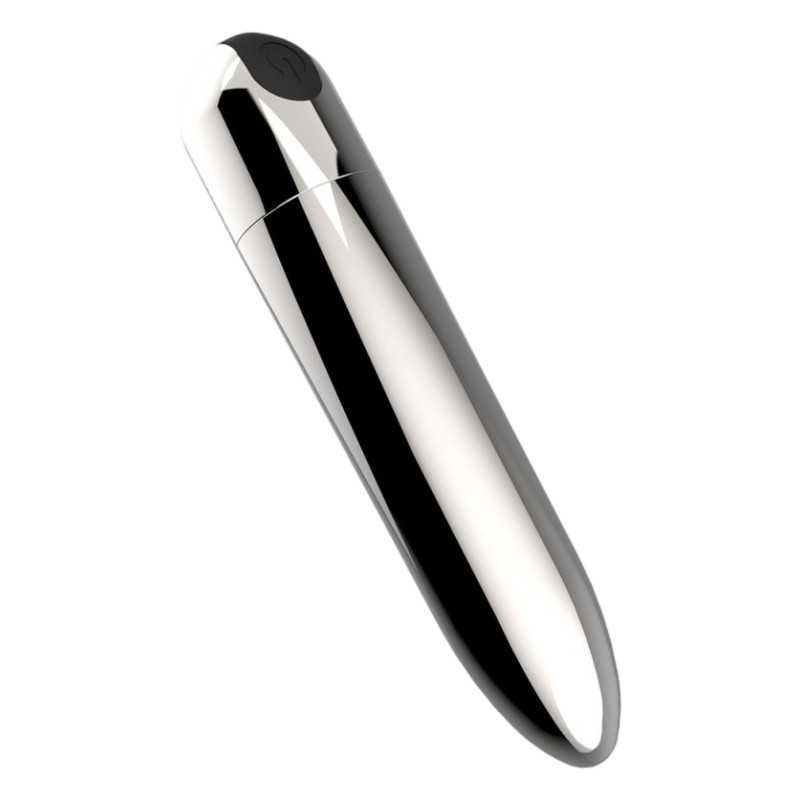 MyPlayToys Mini Vibro Bull Silver 9 x 2cm Argenté